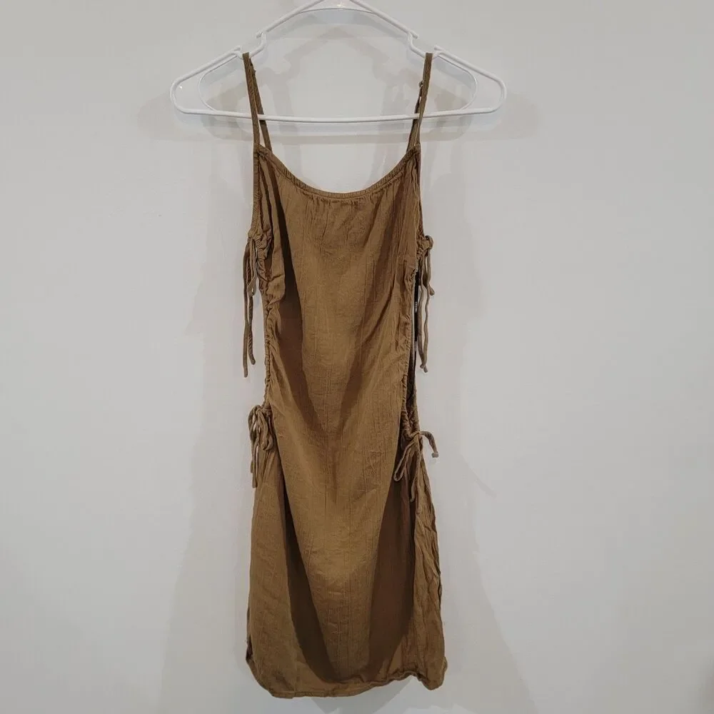 Forever 21 Womens Mini Bodycon Dress Size Small Fairy Brown